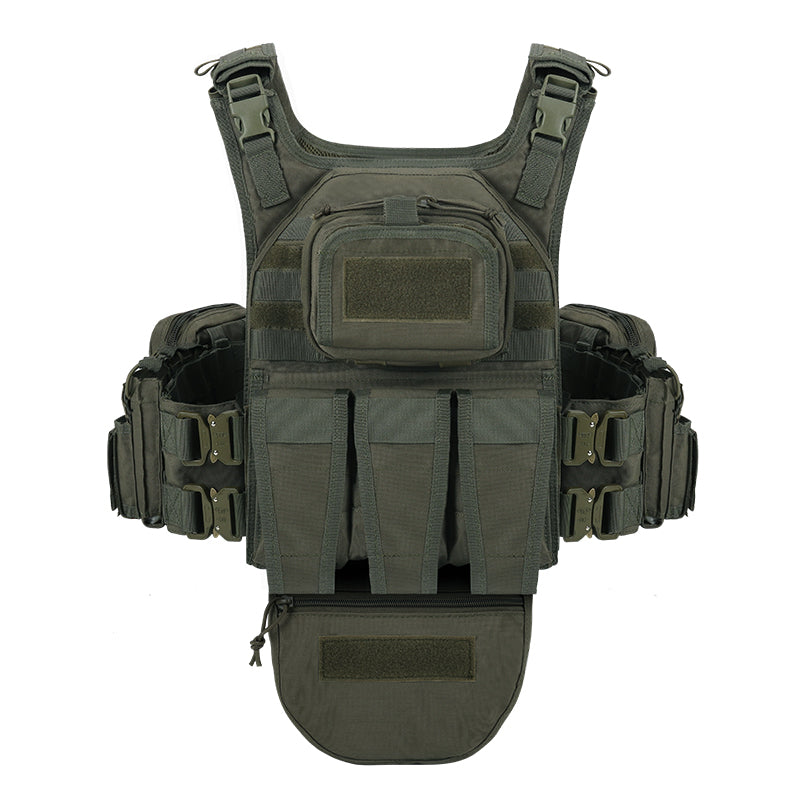 VT-8334 Tactical Vest Complete Set with MOLLE System in Tan Color No Additional Features or Attributes Specified