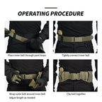 YKD-0115 Yakeda Tactical Vest 500D Nylon No Additional Features Black Belt
