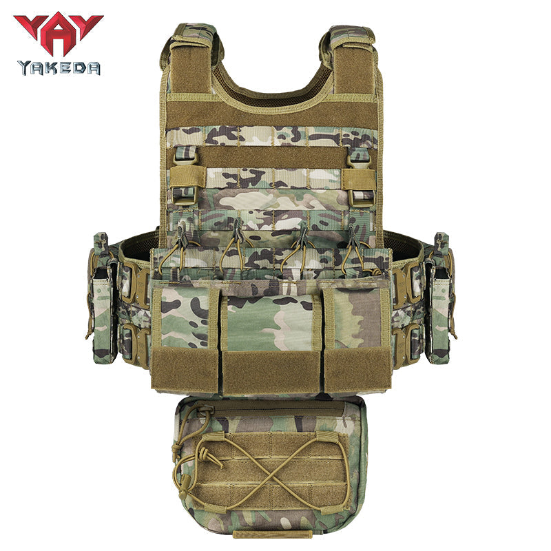 Yakeda VT-8742 Tactical Vest 1000D Polyester High-Density Webbing Camo Pattern for No Attributes Specified