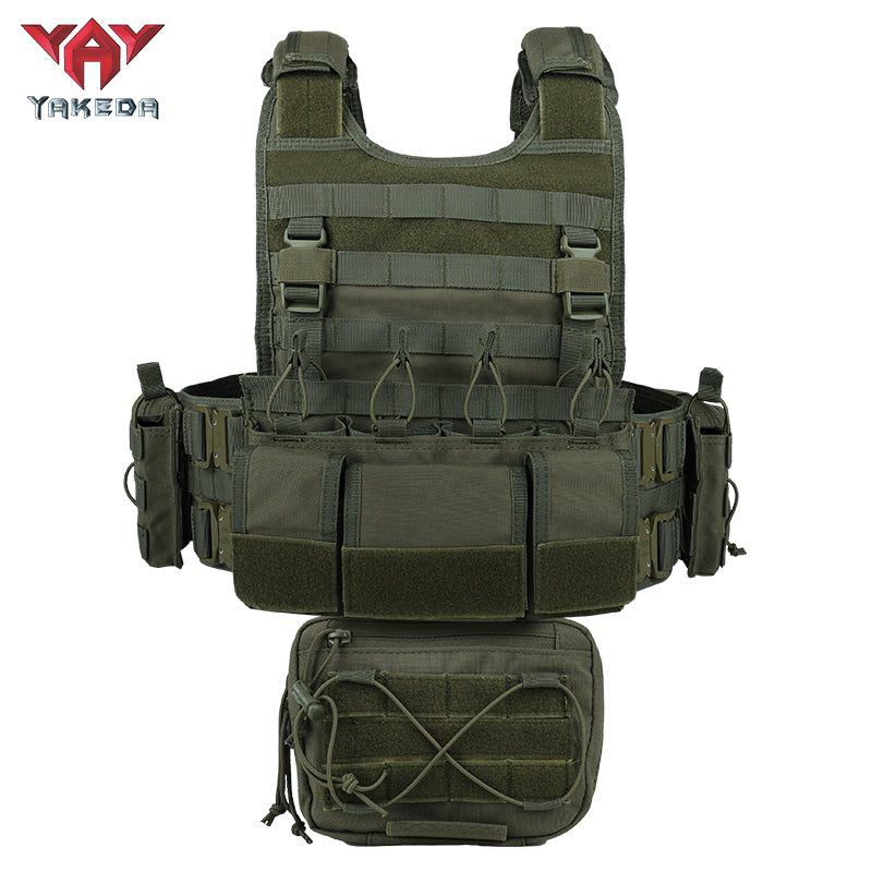 Yakeda VT-8742 Tactical Vest 1000D Polyester High-Density Webbing Camo Pattern for No Attributes Specified