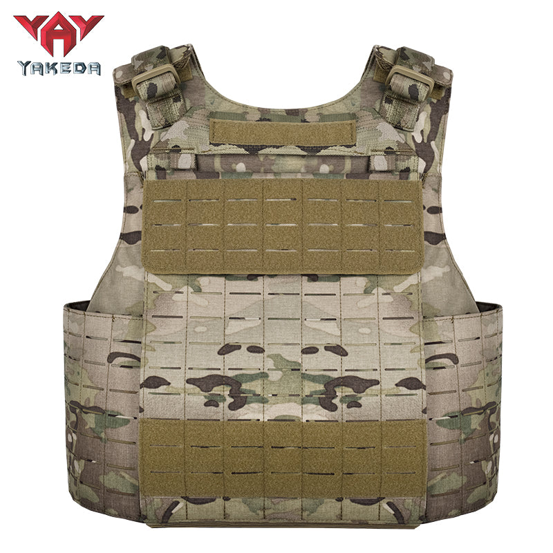 Yakeda VT-8770 Tactical Vest 500D Nylon with PP Webbing Camouflage Design No Additional Features