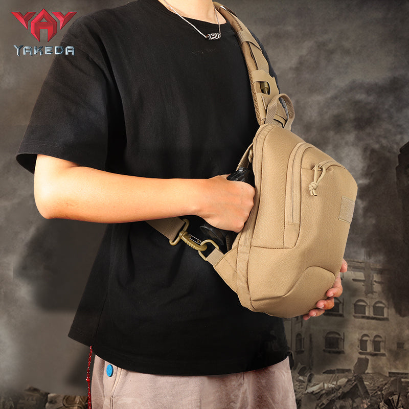 TL-1073 600D polyester with PVC coating Sling bag ,PP webbing Chest Bag