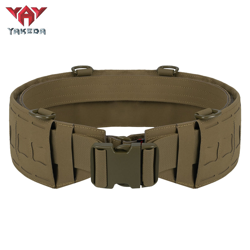 YKD-0115 Yakeda tactical belt in brown with adjustable nylon design