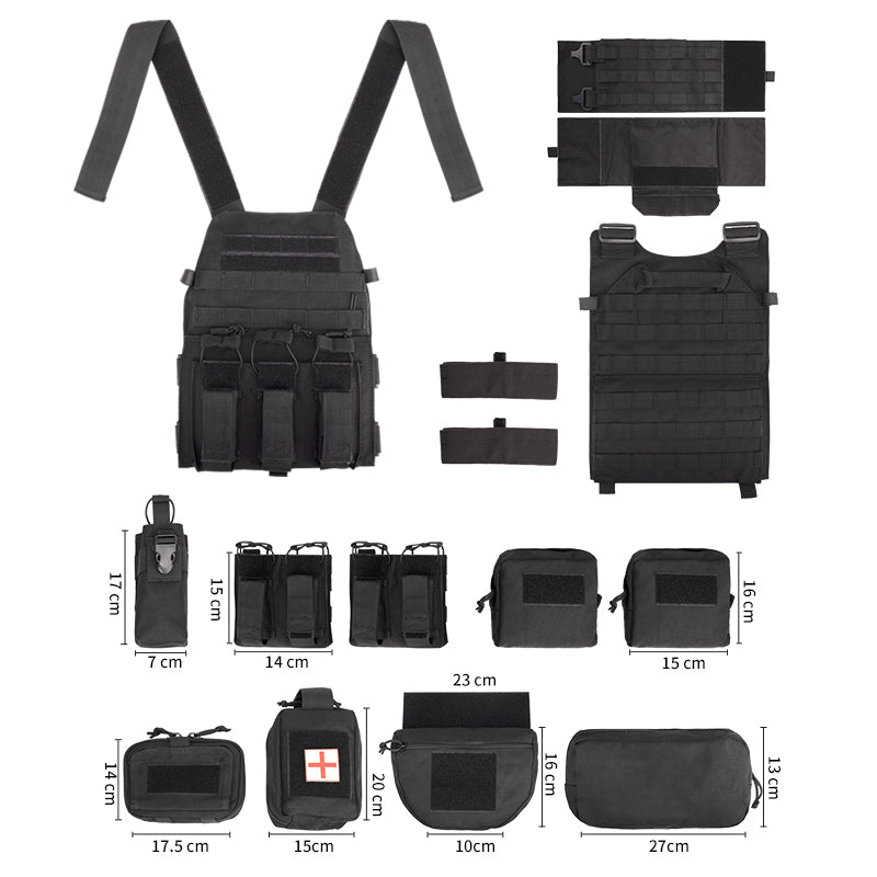 VT-8280-1 Tactical Vest Complete Set Contains Small Package