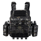 VT-6026-3 QR Outdoor Hunting Sports Vest with Camouflage Design and Multiple Pockets for Tactical Use All Seasons Square Neck