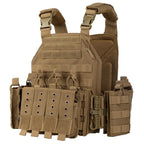VT-6026-3 QR Outdoor Hunting Sports Vest with Camouflage Design and Multiple Pockets for Tactical Use All Seasons Square Neck