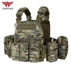 VT-6031-5 QR Yakeda MC Tactical Gear Chaleco Tactico Weighted Plate Carrier Black Tactical Vest Nylon Colete Tatico Military Training Vest - YAKEDA