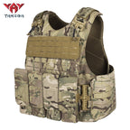 Yakeda VT-8770 Tactical Vest 500D Nylon with PP Webbing Camouflage Design No Additional Features