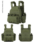 VT-6026-3 QR Outdoor Hunting Sports Vest with Camouflage Design and Multiple Pockets for Tactical Use All Seasons Square Neck