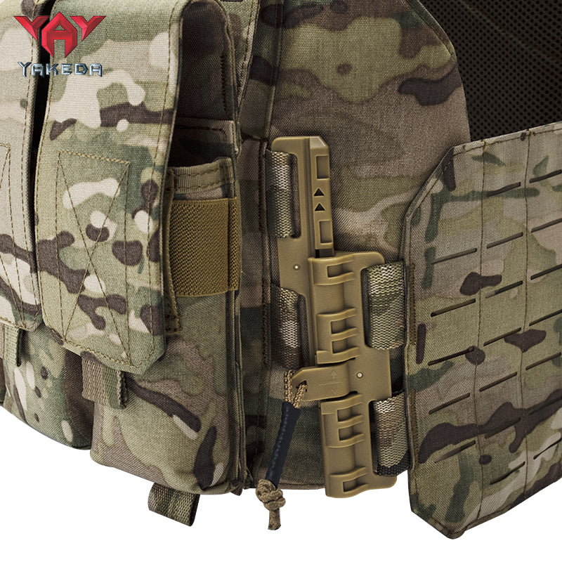 Yakeda VT-8770 Tactical Vest 500D Nylon with PP Webbing Camouflage Design No Additional Features